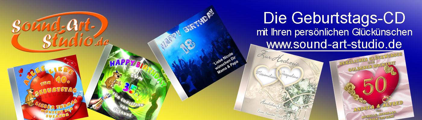 Die personalisierte Geburtstags-CD / Hochzeits-CD